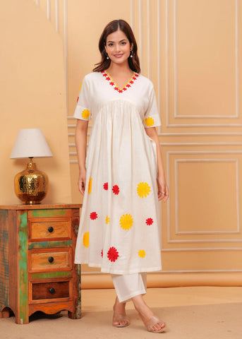 Bloom Embroidered Kurta Set