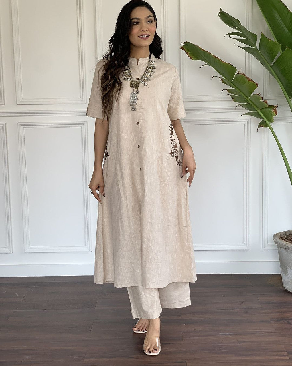 Sandstone Grace Cotton Kurta Set