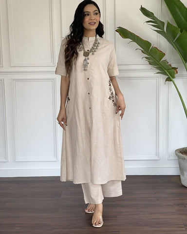 Sandstone Grace Cotton Kurta Set